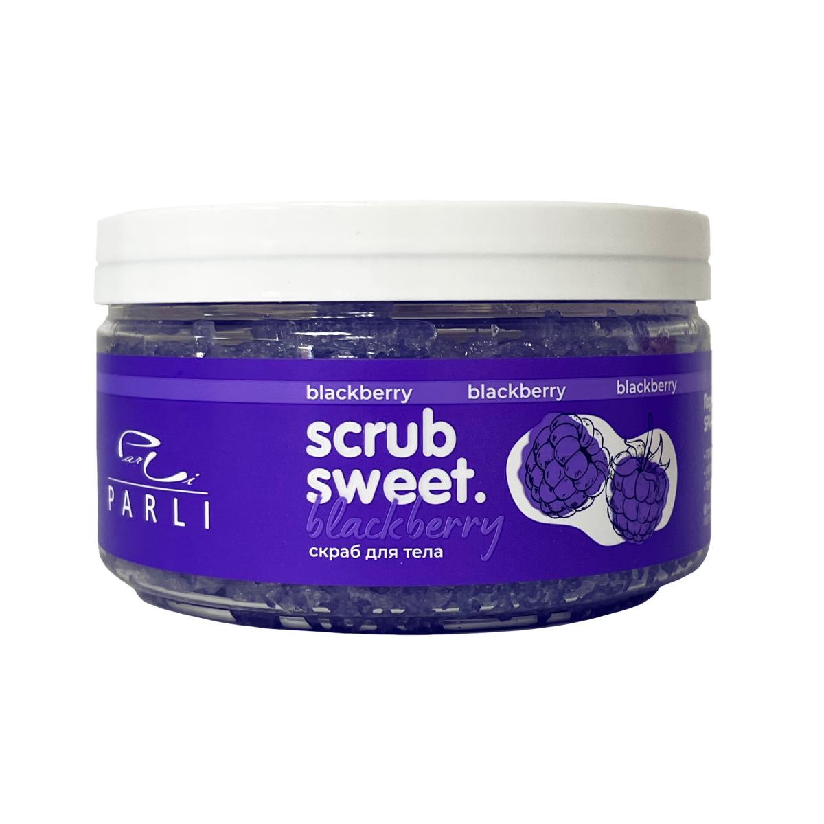 Скраб для тела сахарно-солевой Ежевика Scrub Sweet Blackberry «Parli Cosmetics», 300 г
Скраб для тела сахарно-солевой Ежевика Scrub Sweet Blackberry «Parli Cosmetics», 300 г