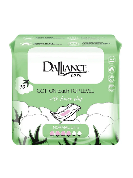 LILO Прокладки гигиенические DALLIANCE Care COTTON touch NORMAL Ultra, 10шт. (Китай)
LILO Прокладки гигиенические DALLIANCE Care COTTON touch NORMAL Ultra, 10шт. (Китай)