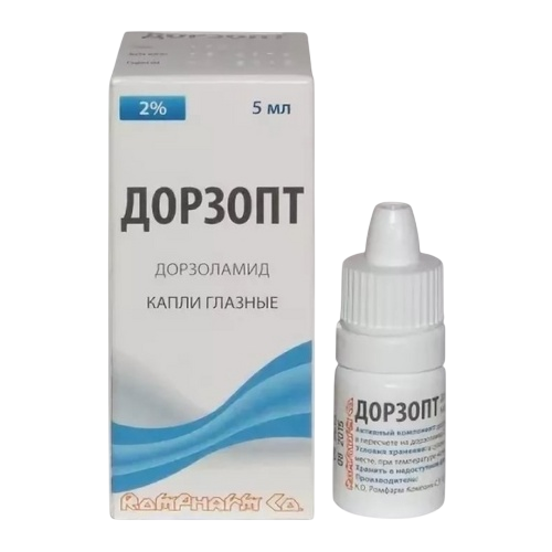 Дорзопт 20 мг/мл, 5 мл, капли глазные
Дорзопт 20 мг/мл, 5 мл, капли глазные