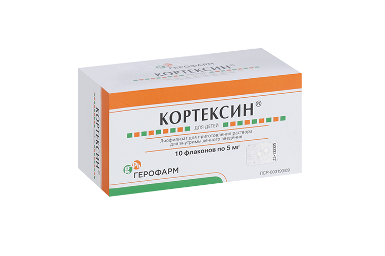 Кортексин 5 мг, 10 шт, лиофилизат для приготовления раствора для внутримышечного введения
Кортексин 5 мг, 10 шт, лиофилизат для приготовления раствора для внутримышечного введения