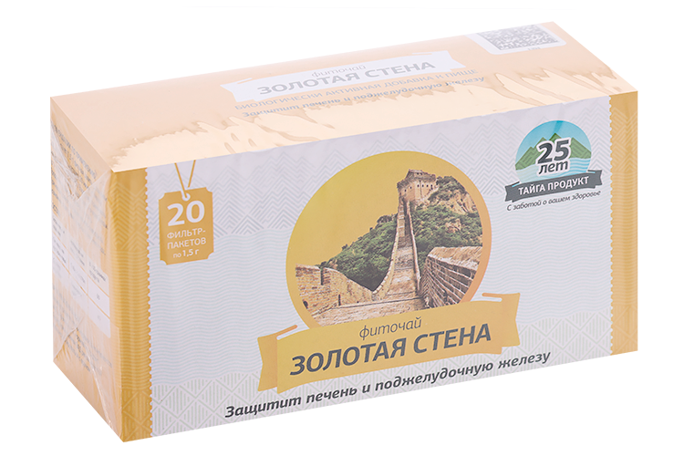 Фиточай ТП Золотая стена д/печени/поджелудочной, 1,5 г, 20 шт, фильтр-пакет
Фиточай ТП Золотая стена д/печени/поджелудочной, 1,5 г, 20 шт, фильтр-пакет