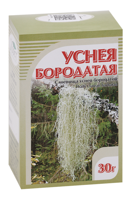 Уснея бородатая слоевища, 30 г
Уснея бородатая слоевища, 30 г