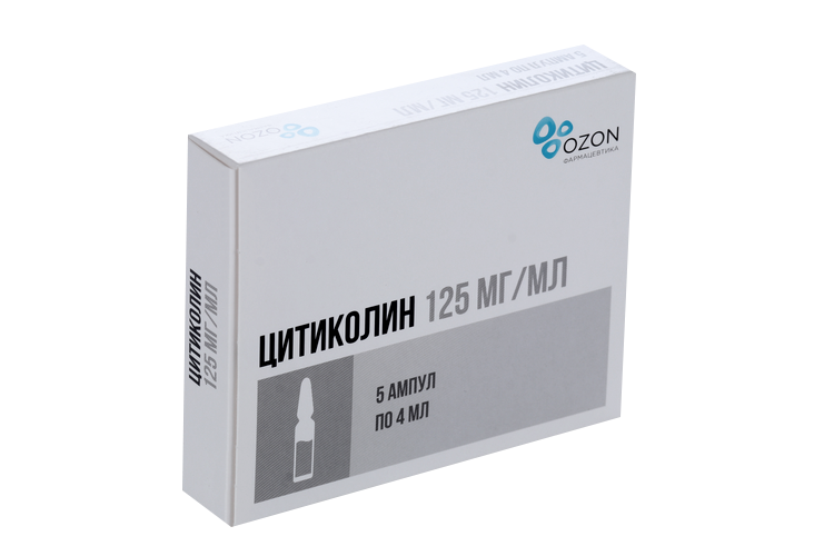 Цитиколин 125 мг/мл, 4 мл, 5 шт, раствор для внутривенного и внутримышечного введения
Цитиколин 125 мг/мл, 4 мл, 5 шт, раствор для внутривенного и внутримышечного введения
