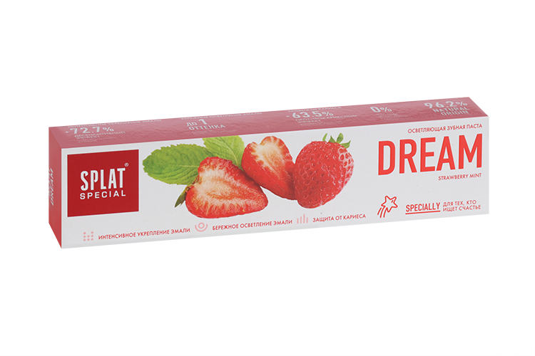 З/паста SPLAT Special DREAM от кариеса без фтора мягкое отбеливание/снижение чувств зубов, 75 мл
З/паста SPLAT Special DREAM от кариеса без фтора мягкое отбеливание/снижение чувств зубов, 75 мл