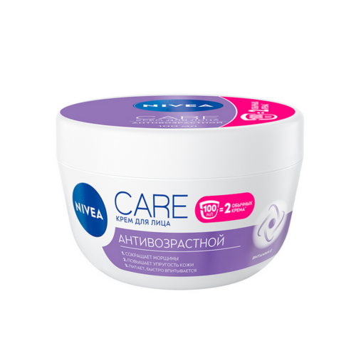 Крем Nivea care д/лица антивозрастной повышающий упругость кожи Интенсивно питает, 100 мл
Крем Nivea care д/лица антивозрастной повышающий упругость кожи Интенсивно питает, 100 мл