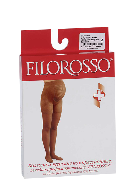 Колготки FILOROSSO Lux д/беременных компрессионные 40 den 1 класс бежевый р.4
Колготки FILOROSSO Lux д/беременных компрессионные 40 den 1 класс бежевый р.4