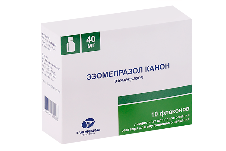 Эзомепразол Канон 40 мг, 10 шт, лиофилизат для приготовления раствора для внутривенного введения
Эзомепразол Канон 40 мг, 10 шт, лиофилизат для приготовления раствора для внутривенного введения