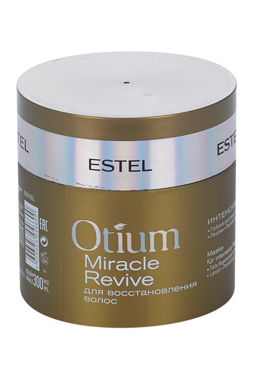 Маска ESTEL PROFESSIONAL Otium Miracle Revive д/восстановления волос интенсивная, 300 мл
Маска ESTEL PROFESSIONAL Otium Miracle Revive д/восстановления волос интенсивная, 300 мл