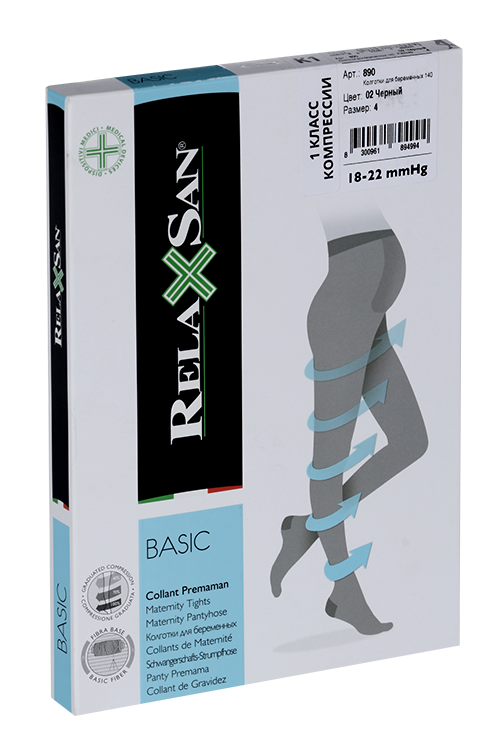 Колготки RELAXSAN Basic д/беременных 1 класс компрессии Collant Premaman140 ден 890 черный р 4
Колготки RELAXSAN Basic д/беременных 1 класс компрессии Collant Premaman140 ден 890 черный р 4