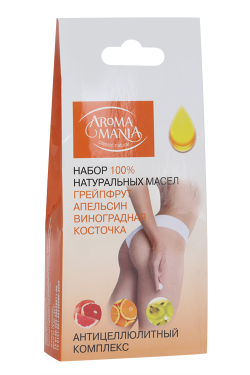 Набор масел эфирных Арома Мания Антицеллюлитный комплекс грейпфр/апельс/виногр косточ
Набор масел эфирных Арома Мания Антицеллюлитный комплекс грейпфр/апельс/виногр косточ