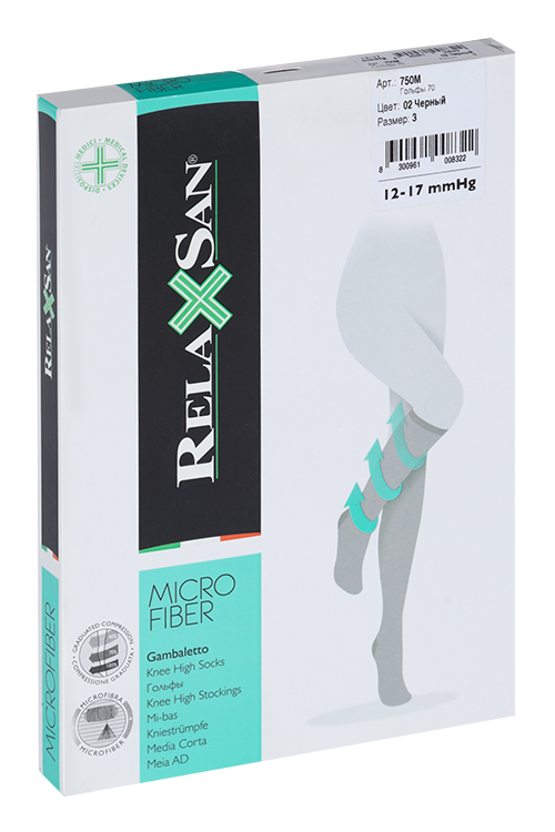 Гольфы RELAXSAN Microfiber 1 класс компрессии Gambaletto 70 ден 750М черный р 3, пара
Гольфы RELAXSAN Microfiber 1 класс компрессии Gambaletto 70 ден 750М черный р 3, пара