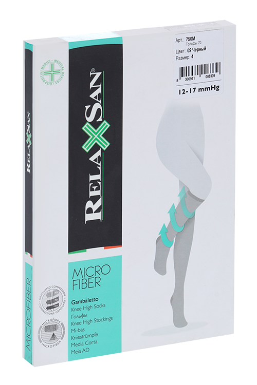 Гольфы RELAXSAN Microfiber 1 класс компрессии Gambaletto 70 ден 750М черный р 4, пара
Гольфы RELAXSAN Microfiber 1 класс компрессии Gambaletto 70 ден 750М черный р 4, пара