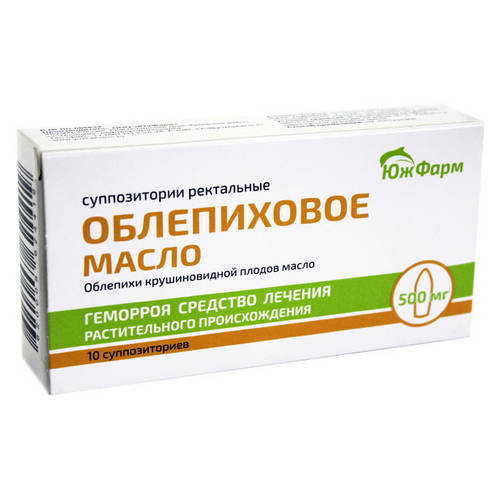Облепиховое масло 500 мг, 10 шт, суппозитории ректальные
Облепиховое масло 500 мг, 10 шт, суппозитории ректальные