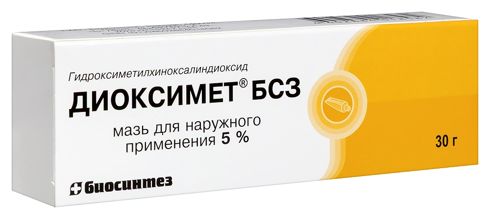 Диоксимет БСЗ 5%, 30 г, мазь для наружного применения
Диоксимет БСЗ 5%, 30 г, мазь для наружного применения