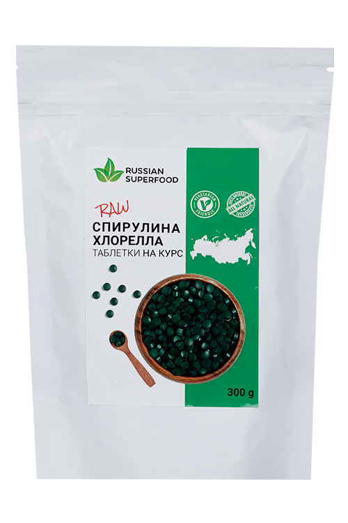 Спирулина хлорелла Russian superfood микс табл д/повышения иммунитета/детоксикации, 300 г, БАД
Спирулина хлорелла Russian superfood микс табл д/повышения иммунитета/детоксикации, 300 г, БАД
