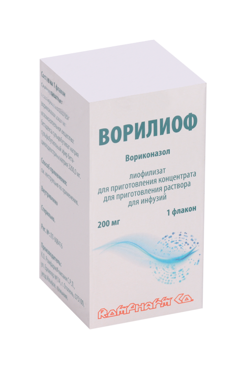 Ворилиоф 200 мг, лиофилизат для приготовления концентрата для приготовления раствора для инфузий
Ворилиоф 200 мг, лиофилизат для приготовления концентрата для приготовления раствора для инфузий