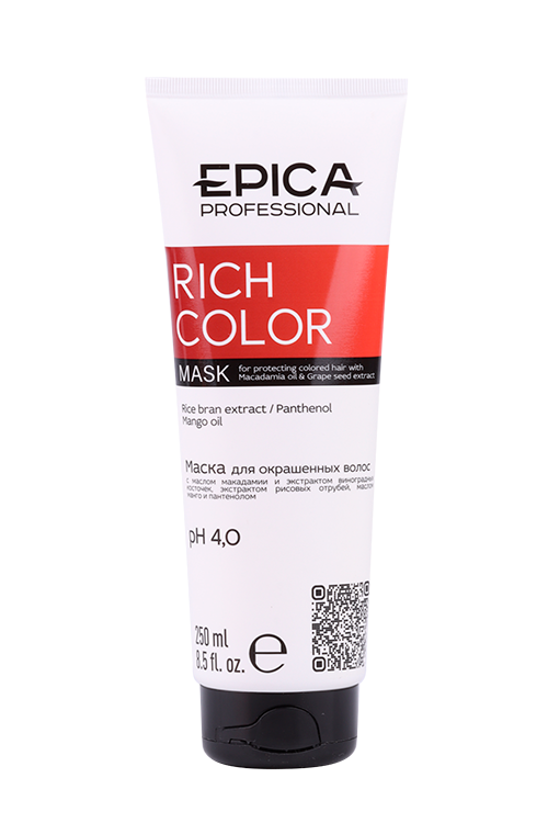 Маска EPICA д/окрашенных волос, 250 мл
Маска EPICA д/окрашенных волос, 250 мл