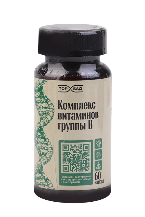 Комплекс витаминов группы B Торбад, 60 шт, капсулы
Комплекс витаминов группы B Торбад, 60 шт, капсулы