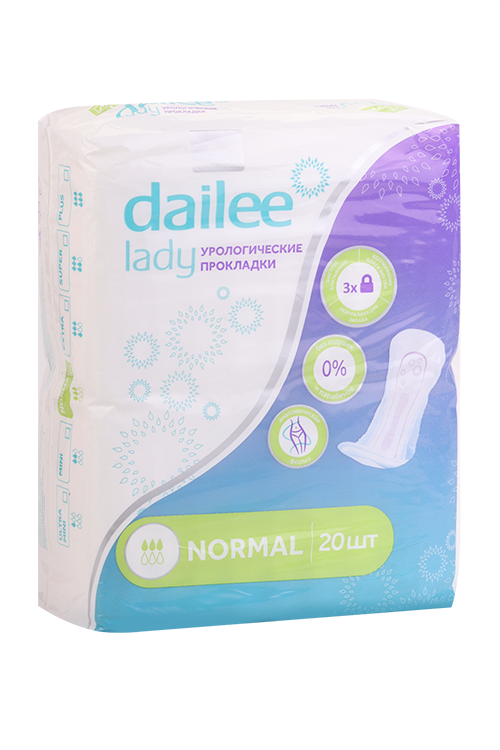 Прокладки Dailee LADY Normal урологические, 20 шт
Прокладки Dailee LADY Normal урологические, 20 шт