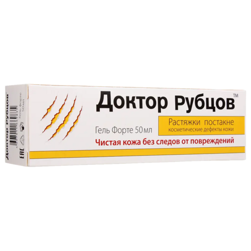 Гель Доктор Рубцов форте, 50 мл
Гель Доктор Рубцов форте, 50 мл