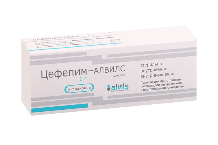 Цефепим-Алвилс 1 г, 1 г, 5 шт, порошок для приготовления раствора для внутривенного и внутримышечного введения
Цефепим-Алвилс 1 г, 1 г, 5 шт, порошок для приготовления раствора для внутривенного и внутримышечного введения