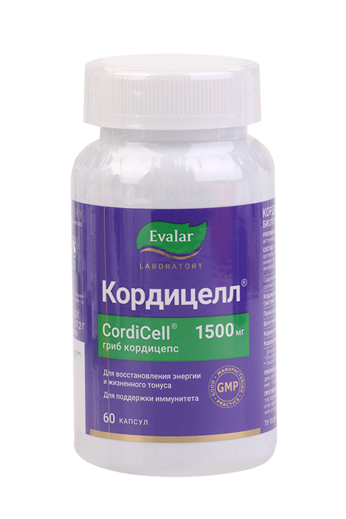 Кордицелл Evalar Laboratory, 60 шт, капсулы
Кордицелл Evalar Laboratory, 60 шт, капсулы