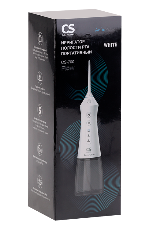 Ирригатор CS Medica AquaPulsar CS-700 FLOW White д/полости рта
Ирригатор CS Medica AquaPulsar CS-700 FLOW White д/полости рта