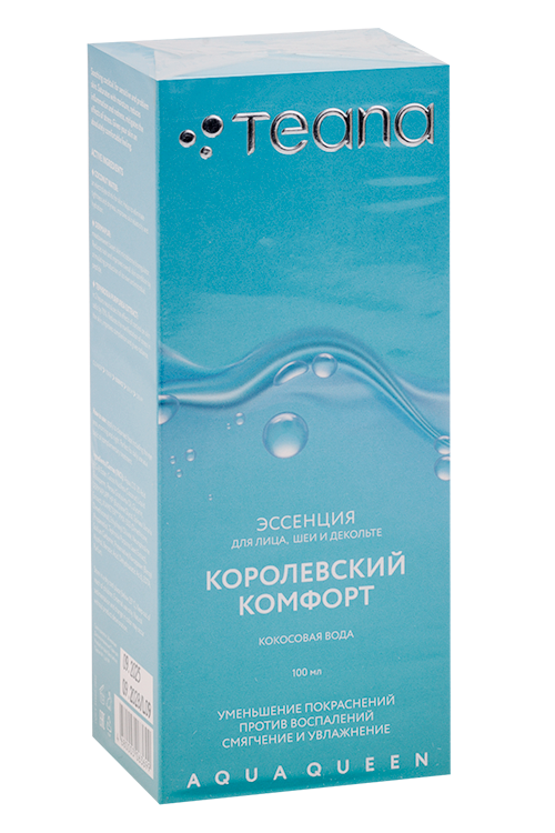 Эссенция Teana Aqua Queen королевский комфорт д/лица/шеи/декольте, 100 мл
Эссенция Teana Aqua Queen королевский комфорт д/лица/шеи/декольте, 100 мл