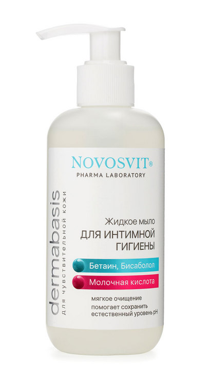Мыло жид Novosvit д/интимной гигиены, 200 мл
Мыло жид Novosvit д/интимной гигиены, 200 мл