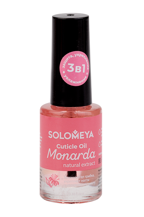 Масло Solomeya с натуральным экстрактом монарды д/кутикулы/ногтей, 9 мл
Масло Solomeya с натуральным экстрактом монарды д/кутикулы/ногтей, 9 мл