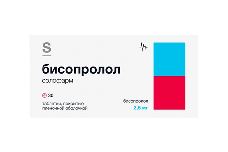 Бисопролол солофарм 2.5 мг, 30 шт, таблетки покрытые пленочной оболочкой
Бисопролол солофарм 2.5 мг, 30 шт, таблетки покрытые пленочной оболочкой