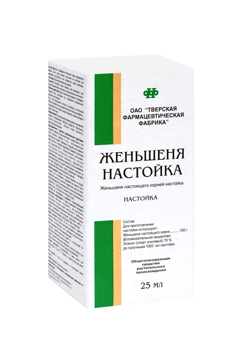 Женьшеня настойка, 25 мл
Женьшеня настойка, 25 мл