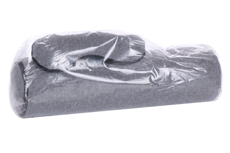 Набор BIO-TEXTILES валик 40х10 см + накладка на глаза анатомическая серый