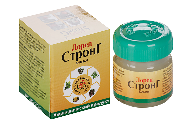 Бальзам Лорен Стронг облегчающий при болях в суставах, 10 мл