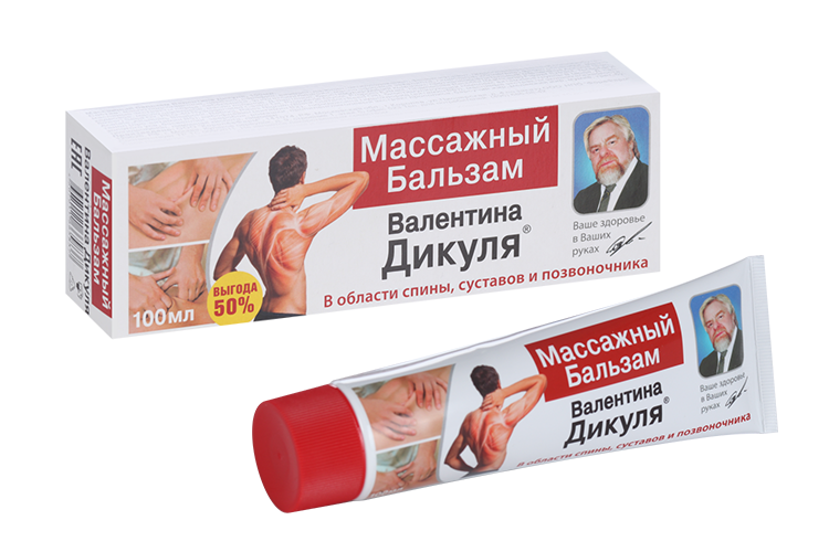 Бальзам Валентина Дикуля массажный, 100 мл