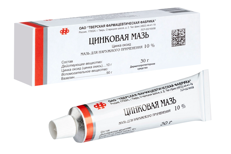 Цинковая 10%, 30 г, мазь