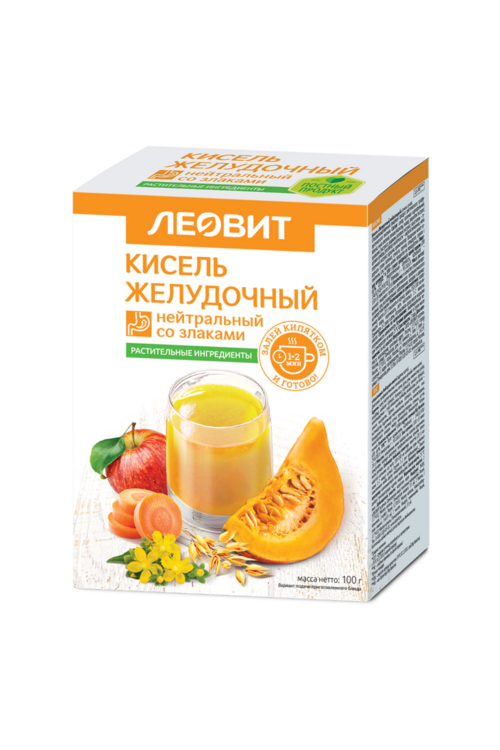 

Кисель Желудочный нейтральный, 20 г, 5 шт, пакеты