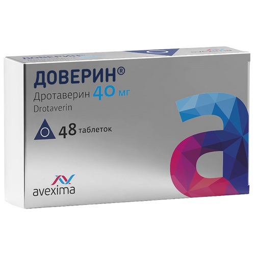 Доверин 40 мг, 48 шт, таблетки