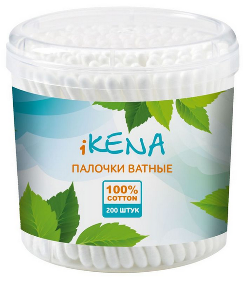 

Ватные палочки Икена, 200 шт, банка