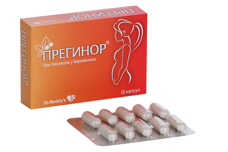 Прегинор, 550 мг, 10 шт, капсулы