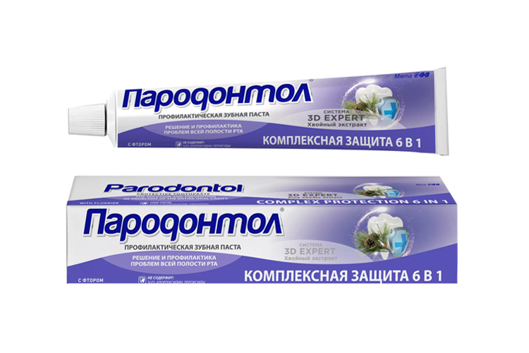 

З/паста Пародонтол Комплексная защита 6 в1, 63 г