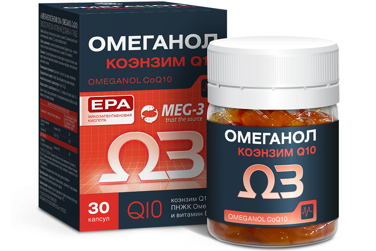 

Омеганол Коэнзим Ку10, 30 шт, капсулы