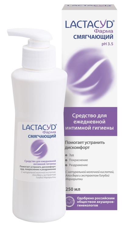 Средство Лактацид Фарма Смягчающий д/интим гигиены, 250 мл