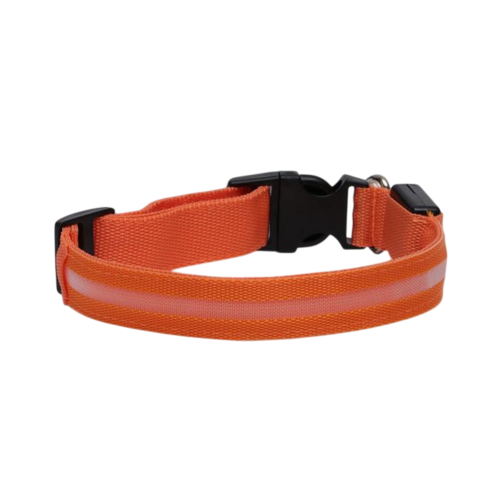 

Ошейник с подсветкой, L, 45-50 см, 3 режима свечения, оранжевый