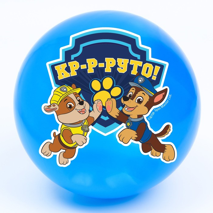 Мяч детский Paw Patrol Кр-р-руто 22 см 60 г цвета МИКС мяч детский paw patrol скай и эверест 22 см 60 г мрамор микс