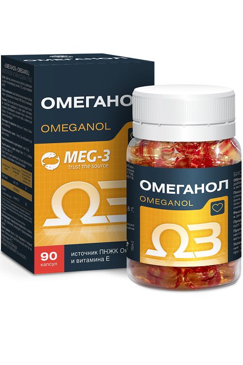 

Омеганол, 0,6 г, 90 шт, капсулы