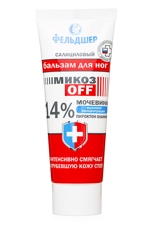 Бальзам Фельдшер МикозOFF д/ног с мочевиной 14% противогрибковый, 75 мл