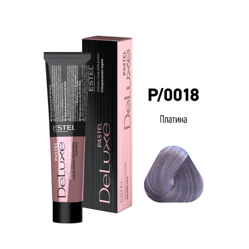 

Краска-уход ESTEL PROFESSIONAL De Luxe PASTEL д/окраш волос Р/0018 платина 60 мл