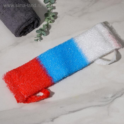 

Мочалка д/тела Доляна Флаг 12×45 см