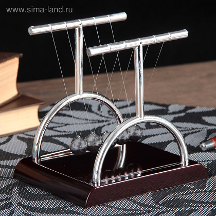 

Маятник "Шары техно" квадрат столбик 13,5 x 13,5 x 11,5 см